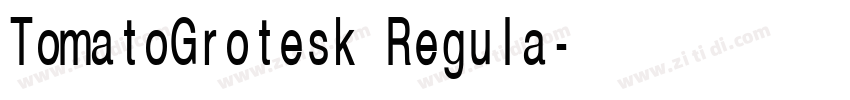 TomatoGrotesk Regula字体转换